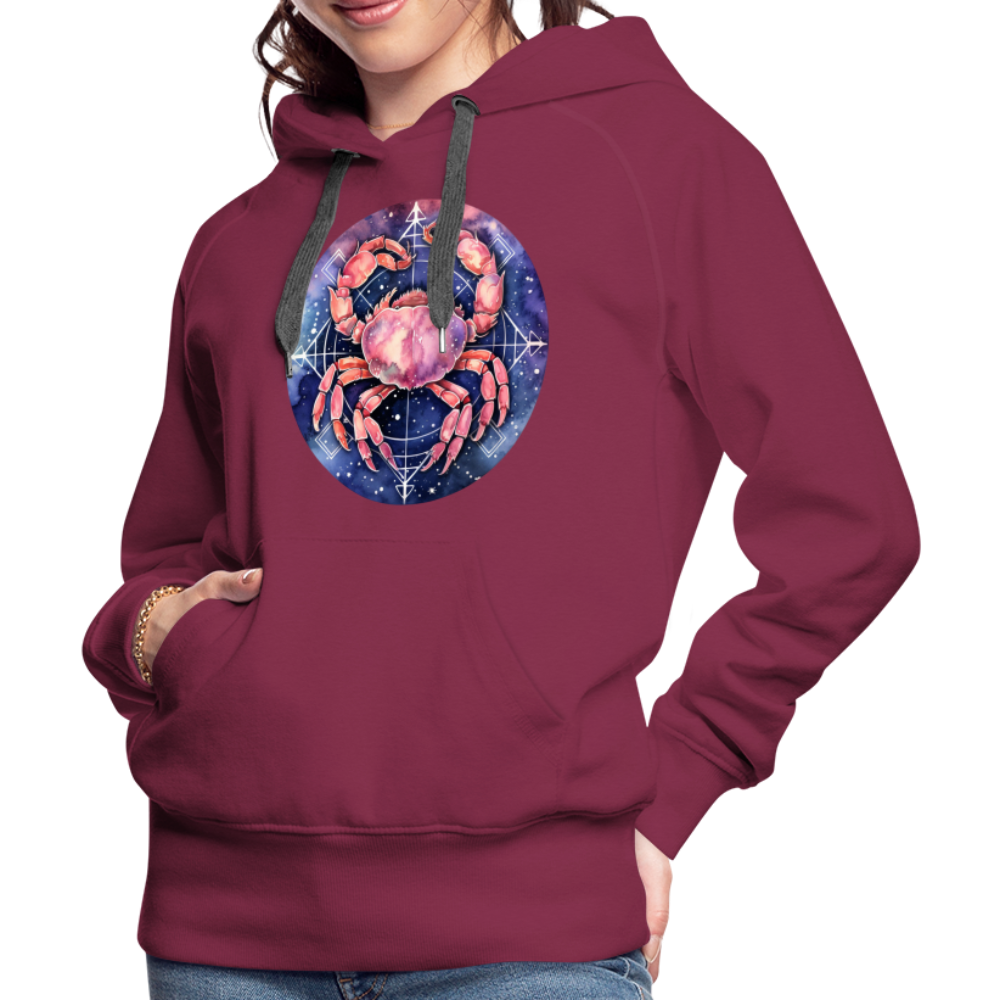 Women’s Mythical Cancer Premium Hoodie - burgundy