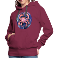 Thumbnail for Women’s Mythical Cancer Premium Hoodie - burgundy