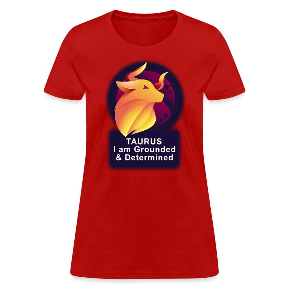 Women's Glow Taurus T-Shirt - red