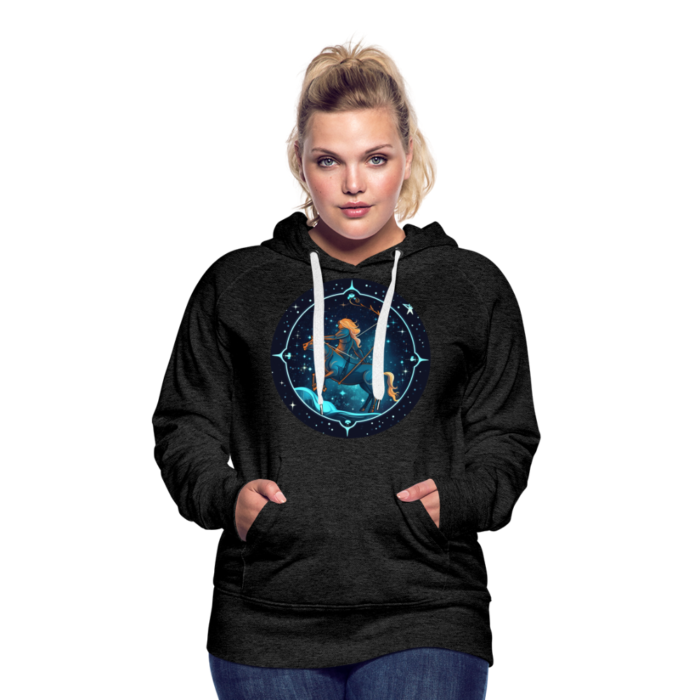 Women’s Magic Sagittarius Premium Hoodie - charcoal grey