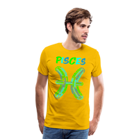 Thumbnail for Men's Power Words Pisces Premium T-Shirt - sun yellow