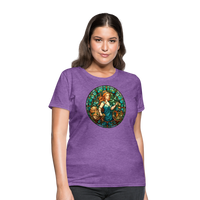 Thumbnail for Women's Mosaic Virgo T-Shirt - purple heather