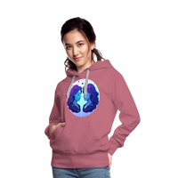 Thumbnail for Women’s Magic Gemini Premium Hoodie - mauve