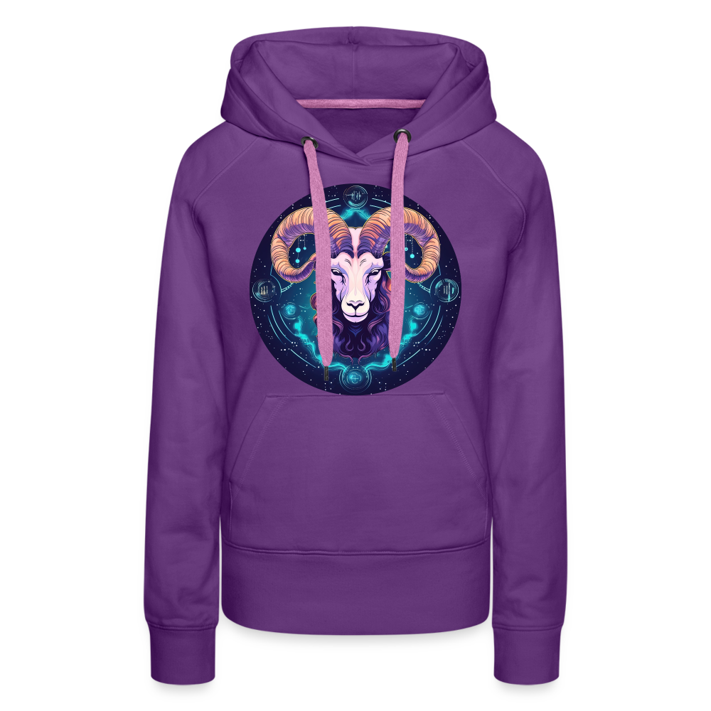 Women’s Magic Capricorn Premium Hoodie - purple 