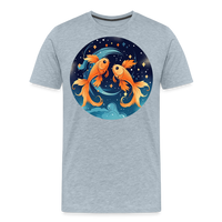 Thumbnail for Men's Magic Pisces Premium T-Shirt - heather ice blue