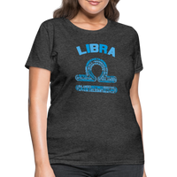 Thumbnail for Women's Power Words Libra T-Shirt - heather black