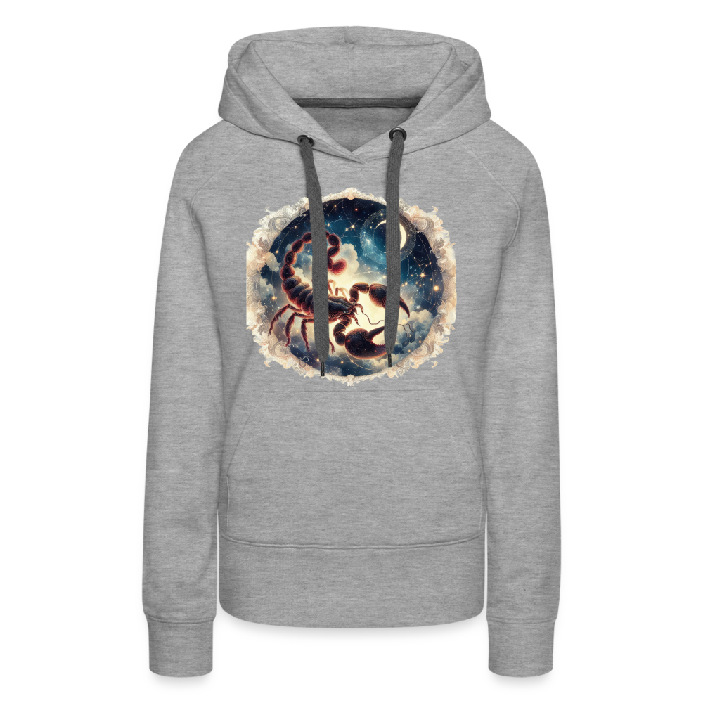 Women’s Mythical Scorpio Premium Hoodie - heather grey