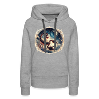 Thumbnail for Women’s Mythical Scorpio Premium Hoodie - heather grey