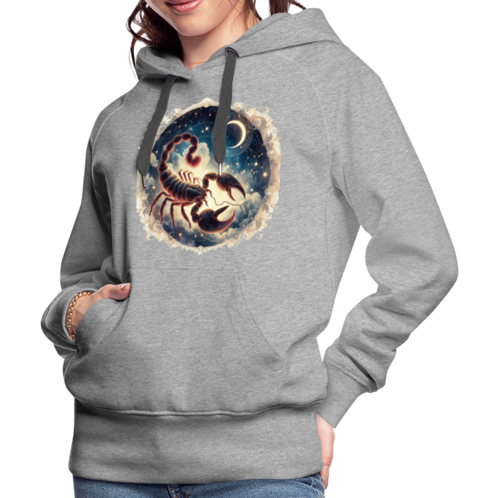 Women’s Mythical Scorpio Premium Hoodie - heather grey