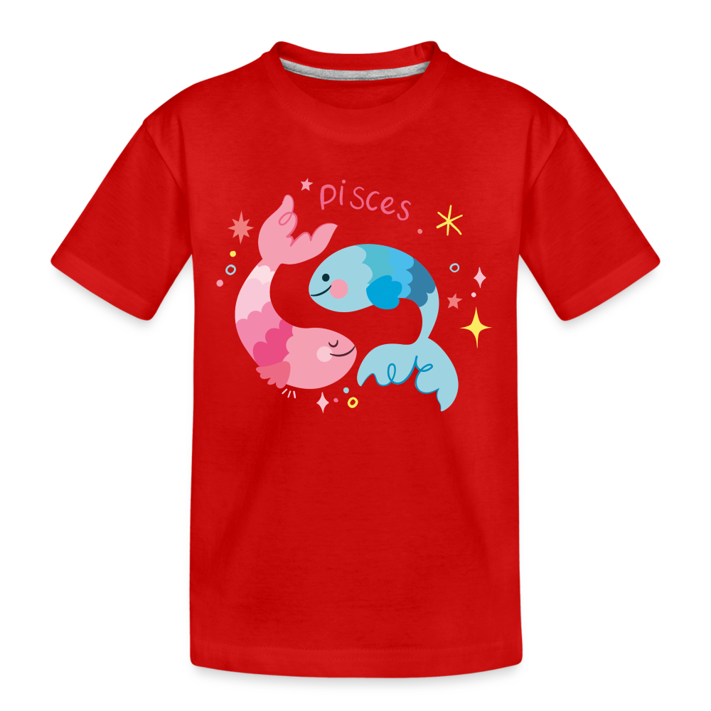 Kid’s Pinky Pisces Premium Organic T-Shirt - red