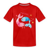 Thumbnail for Kid’s Pinky Pisces Premium Organic T-Shirt - red