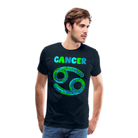 Thumbnail for Men's Power Words Cancer Premium T-Shirt - deep navy