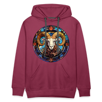 Thumbnail for Men’s Mosaic Aries Premium Hoodie - burgundy