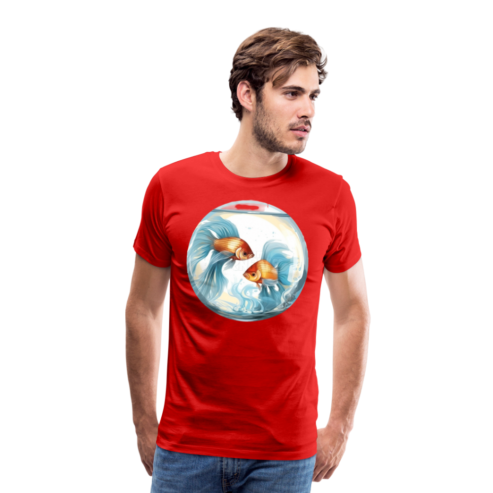 Men's Mythical Pisces Premium T-Shirt - red