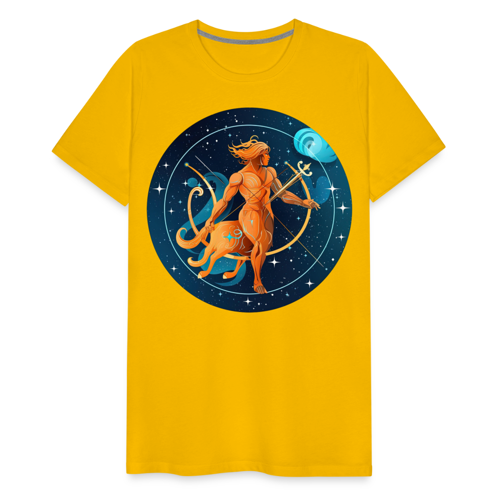 Men's Mythical Sagittarius Premium T-Shirt - sun yellow