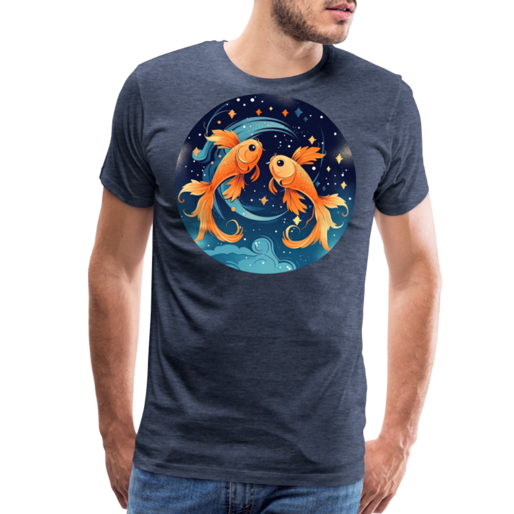 Men's Magic Pisces Premium T-Shirt - heather blue