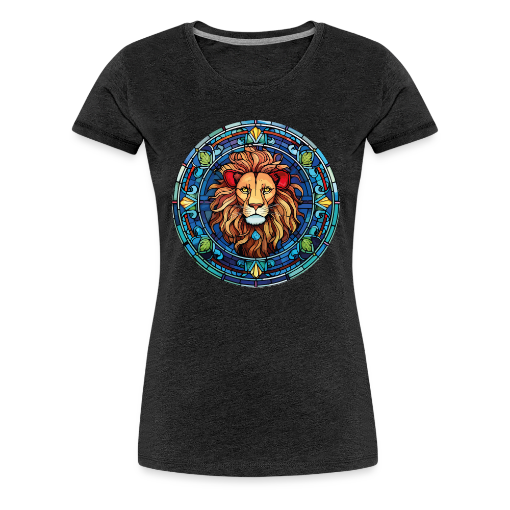 Women's Mosaic Leo Premium T-Shirt - charcoal grey