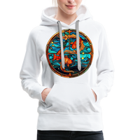 Thumbnail for Women’s Mosaic Pisces Premium Hoodie - white