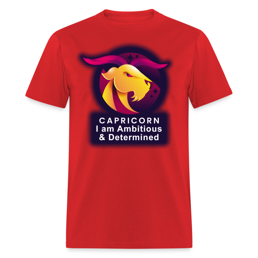 Men's Glow Capricorn Classic T-Shirt - red