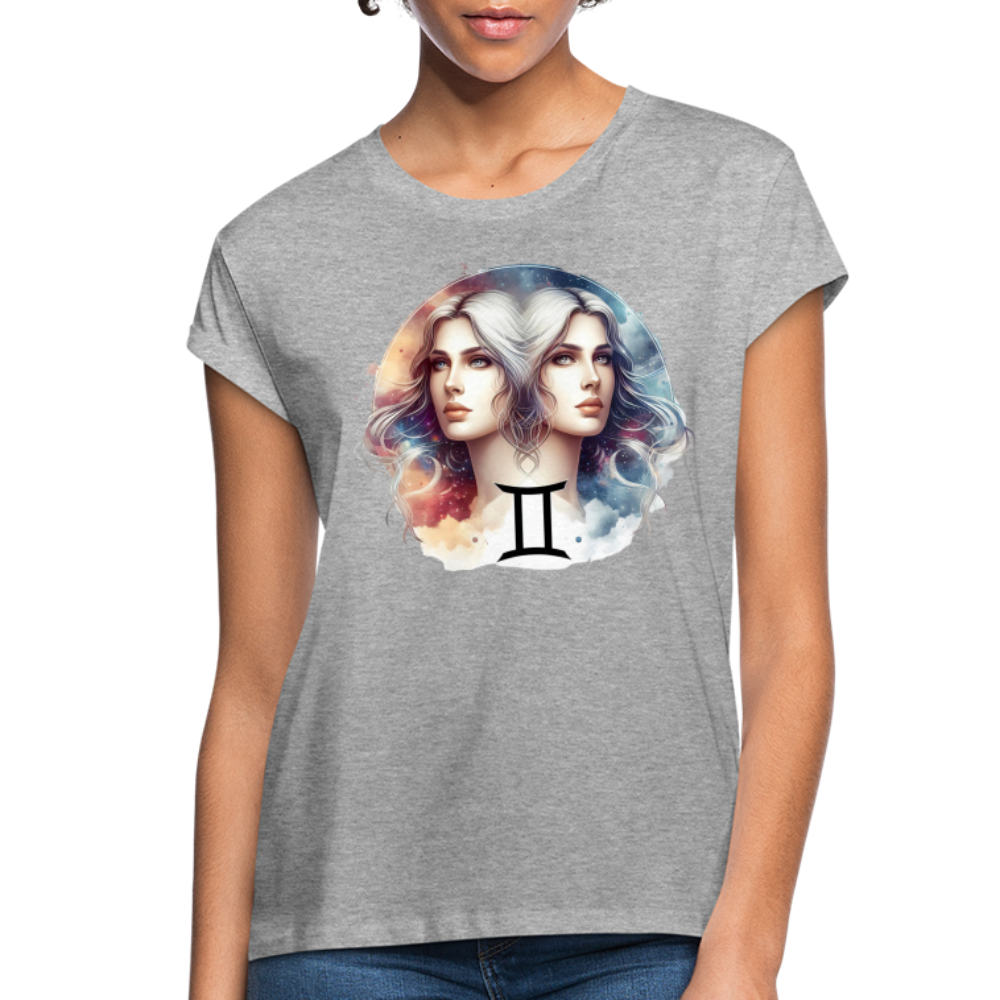 Women's Mythical Gemini Relaxed Fit T-Shirt - heather gray