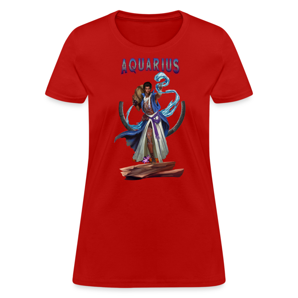 Women's Astral Aquarius T-Shirt - red