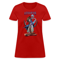 Thumbnail for Women's Astral Aquarius T-Shirt - red