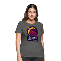 Thumbnail for Women's Glow Sagittarius T-Shirt - charcoal