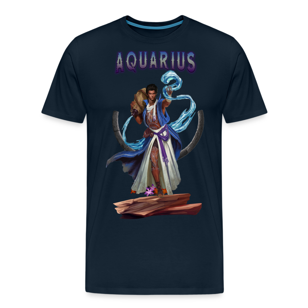 Men's Astral Aquarius Premium T-Shirt - deep navy