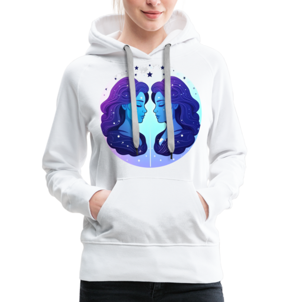 Women’s Magic Gemini Premium Hoodie - white