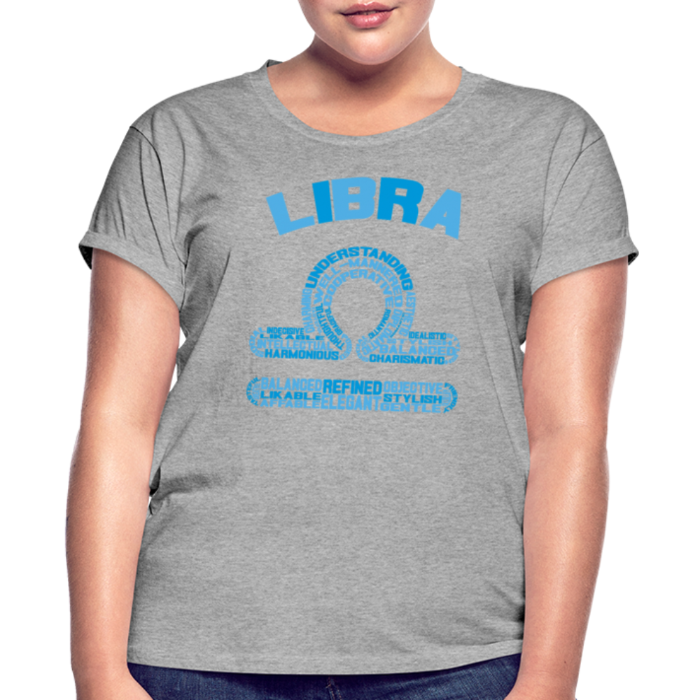 Women's Power Words Libra Relaxed Fit T-Shirt - heather gray