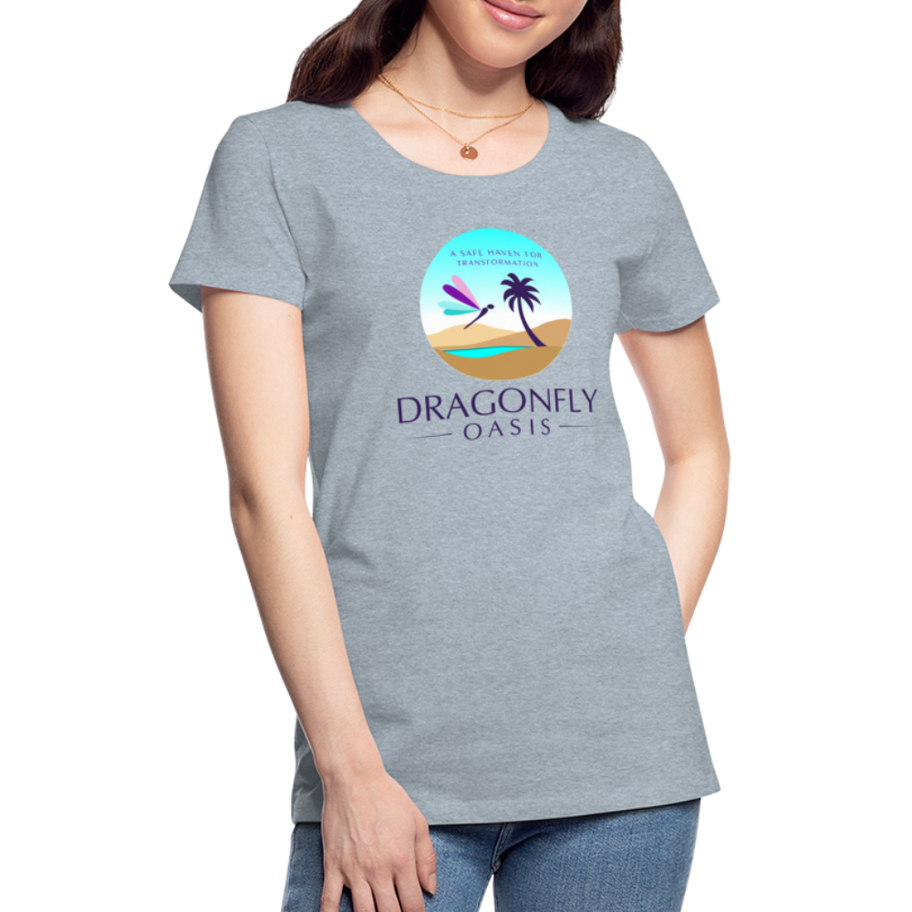 Women's Dragonfly Oasis V.1 Premium T-Shirt - heather ice blue