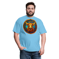 Thumbnail for Men's Mosaic Taurus Classic T-Shirt - aquatic blue