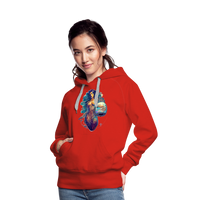 Thumbnail for Women’s Mythical Aquarius Premium Hoodie - red