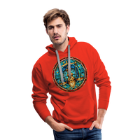 Thumbnail for Men’s Mosaic Libra Premium Hoodie - red