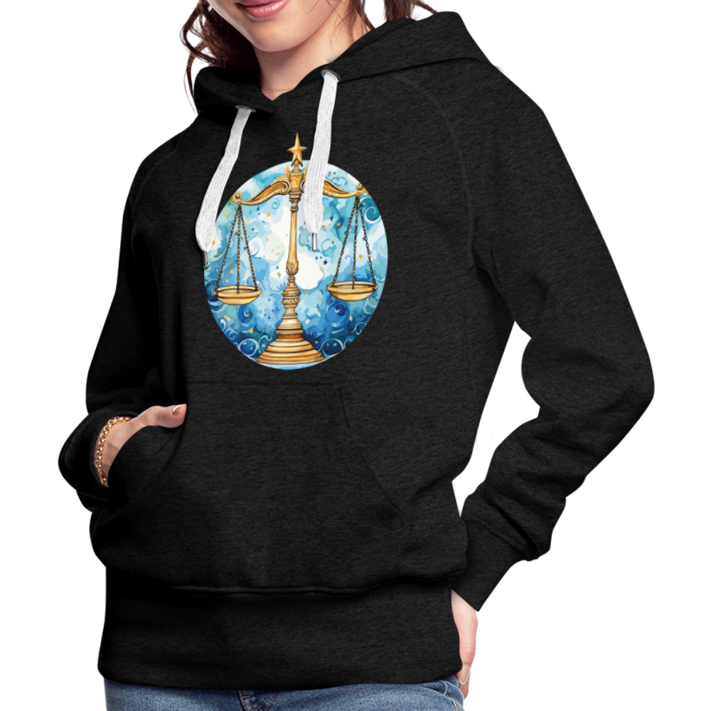 Women’s Mythical Libra Premium Hoodie - charcoal grey