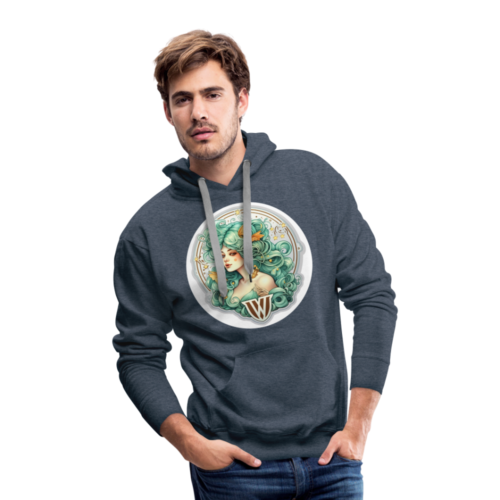 Men’s Symbol Virgo Premium Hoodie - heather denim