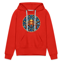 Thumbnail for Women’s Mosaic Cancer Premium Hoodie - red