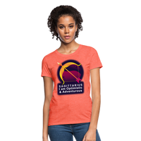 Thumbnail for Women's Glow Sagittarius T-Shirt - heather coral