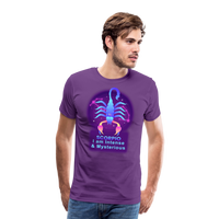 Thumbnail for Men's Neon Scorpio Premium T-Shirt - purple