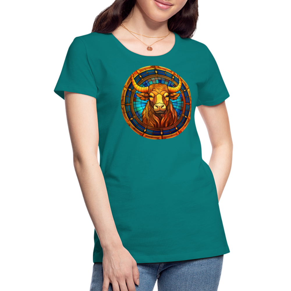 Women’s Mosaic Taurus Premium T-Shirt - teal