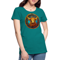 Thumbnail for Women’s Mosaic Taurus Premium T-Shirt - teal