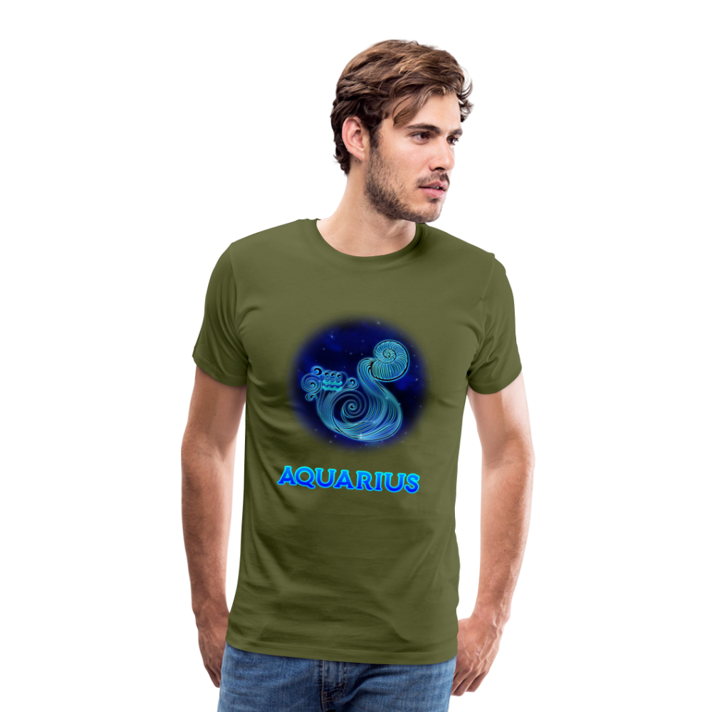 Men's Aquarius Premium T-Shirt - olive green