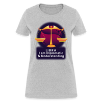 Thumbnail for Women's Glow Libra T-Shirt - heather gray