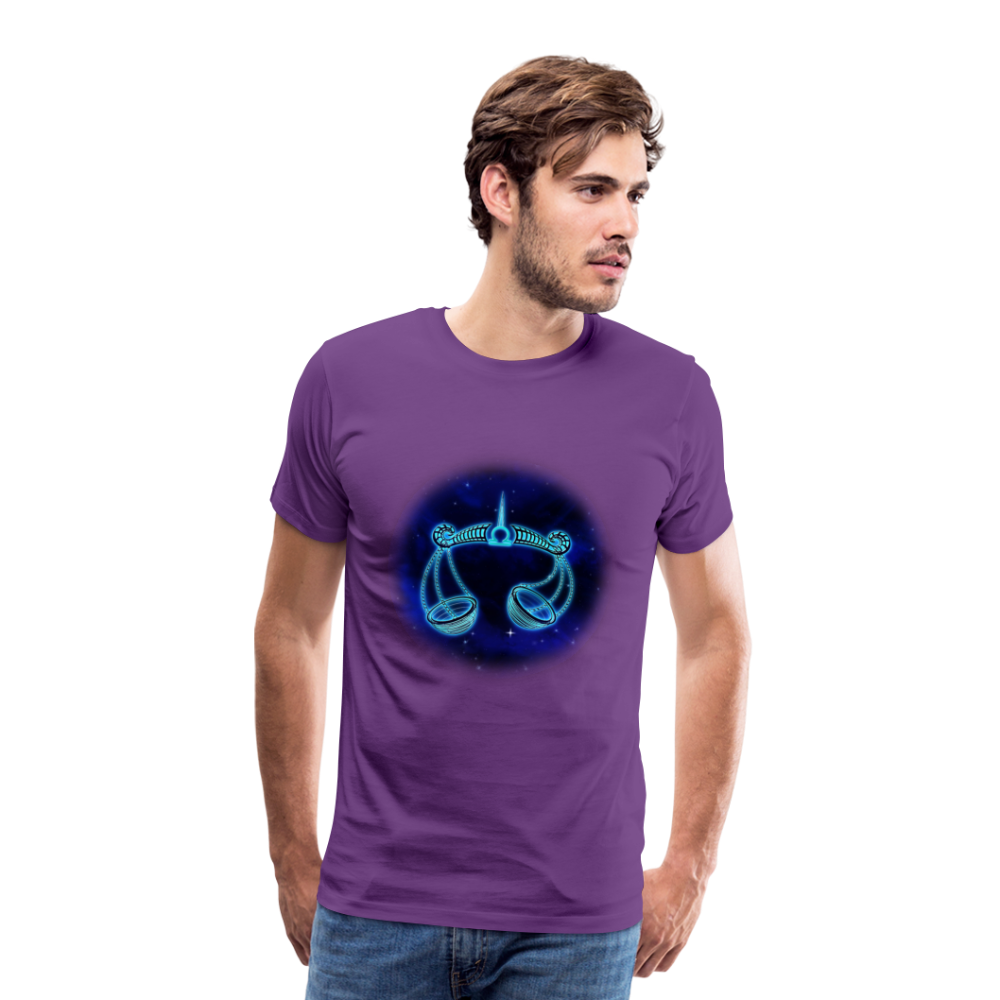 Men's Libra Premium T-Shirt - purple