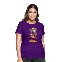 Thumbnail for Women's Playful Aries T-Shirt - purple