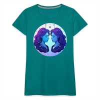 Thumbnail for Women’s Magic Gemini Premium T-Shirt - teal