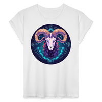 Thumbnail for Women's Magic Capricorn Relaxed Fit T-Shirt - white