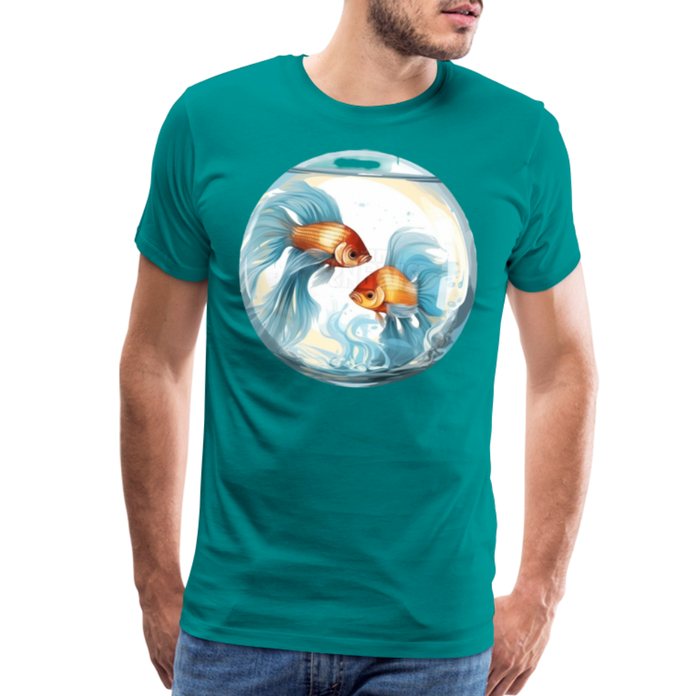 Men's Mythical Pisces Premium T-Shirt - teal