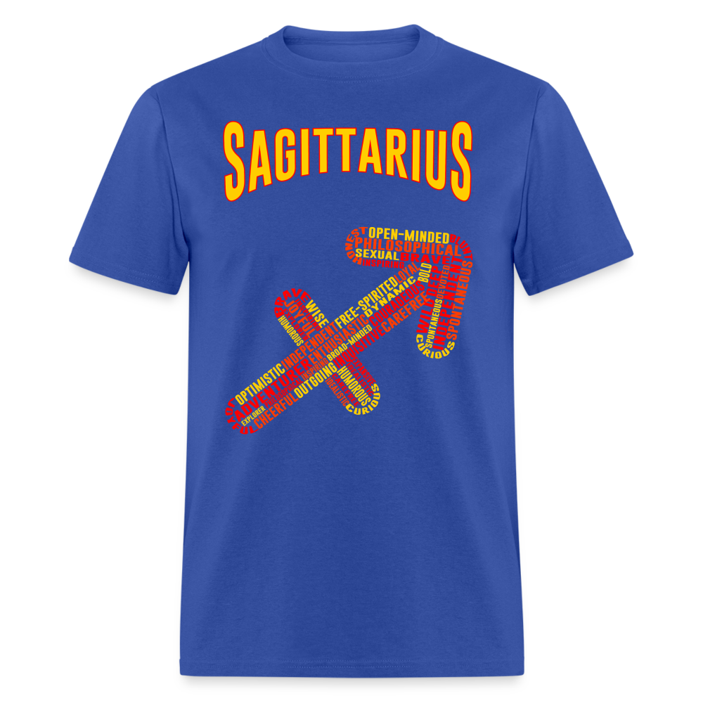 Men's Power Words Sagittarius Classic T-Shirt - royal blue