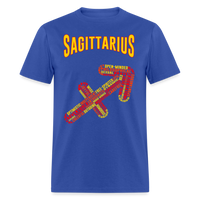 Thumbnail for Men's Power Words Sagittarius Classic T-Shirt - royal blue